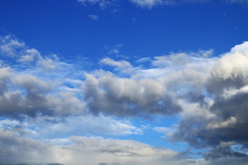 Fototapeta na wymiar Landscape. Cloudy sky.