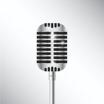 illustration of Vintage Microphone