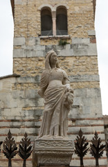 The tomb of Cansignorio, one of five gothic Scaliger Tombs, or Arche Scaligeri, in Verona, Italy