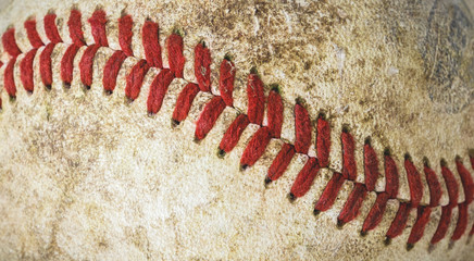 Baseball close-up.