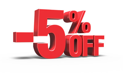 -5% OFF Discount 3D Text (Sale)