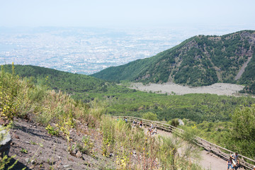 Fototapeta na wymiar Naples panorama from Vesuvius