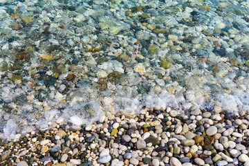 sea and stones. seacoast. background