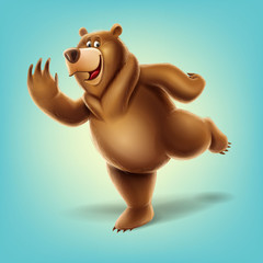 Fototapeta premium bear cartoon