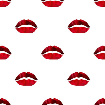 Polygonal lips pattern