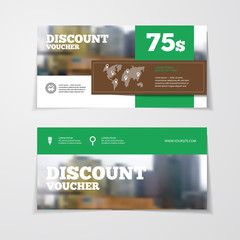 Gift or discount voucher template 
