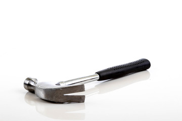 Metal hammer isolated on a white background