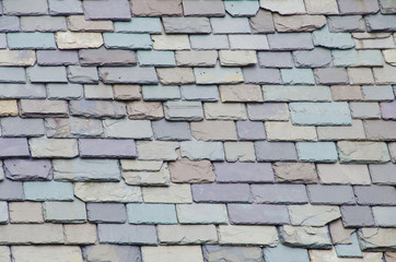 Colorful Slate Roof Background