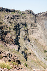 View of vesuvius crater