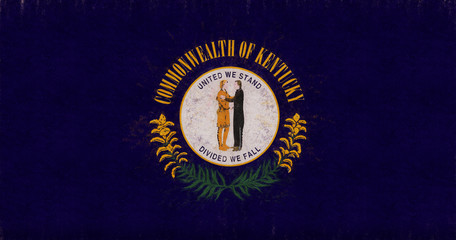 Fototapeta premium Flag of Kentucky with a grunge look