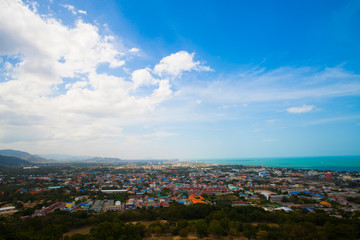 View of Pattaya city beach at Viewpoint.