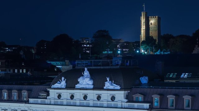 Time lapse of Kärnan in Helsingborg