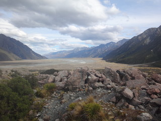Tasman valley, Mt. Cook, New Zealand