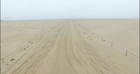 Vue aérienne dans le désert 