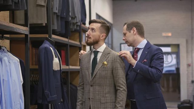 Working tailor in the studio
