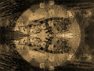 Fototapeta premium Grunge Vector background or abstract texture Decorative vintage backdrop collage or modern distressed grungy retro creative graphic design art element