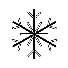 snowflake icon - obrazy, fototapety, plakaty