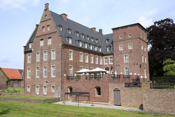The historic Castle Diersforth in Rhineland, North Rhine-Westphalia, Germany