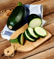 Fresh Ripe Zucchini