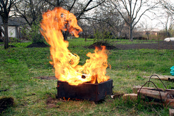 Outdoor fire
