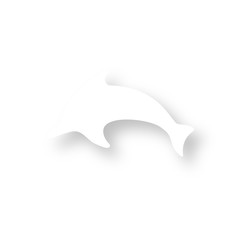 Icon mit Schatten - Delfin © Daniel Berkmann