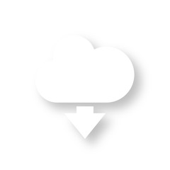 Icon mit Schatten - Wolke herunterladen