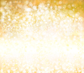 Vector bokeh, sparkle, golden background.