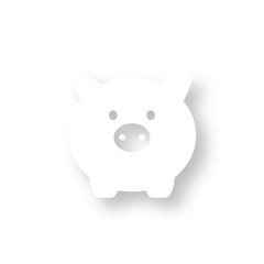 Icon mit Schatten - Sparschwein