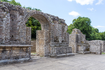 Ruins of ancient city of Butrint, Albania. Butrint was one of the biggest roman settlements in...