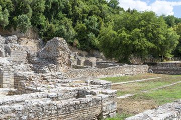 Fototapeta premium Ruins of ancient city of Butrint, Albania. Butrint was one of the biggest roman settlements in Balkan region.