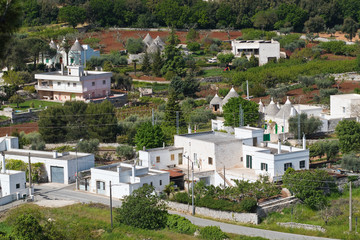 Panoramic view of Locorotondo. Puglia. Italy. 