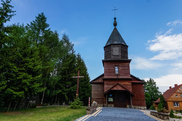 Fototapeta na wymiar Church in Giby near Sejny, Podlasie, Poland