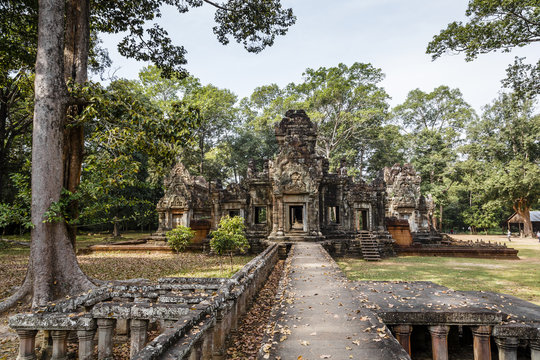 ruins of the Chau Say Tevoda Temple, Angkor, Cambodia.