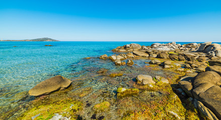 Rocky shore in Orri beach