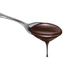 A spoon of chocolate