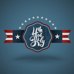 4th July lettering for Independence Day.