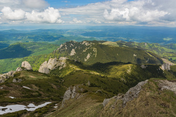 A Spot of Light Within the Dark Shadows of the Mountai