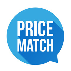 Fototapeta premium Price match button speech bubble