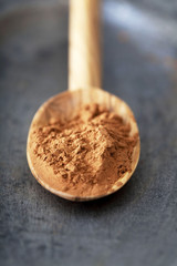 Illustration of organic cosmetics Red clay