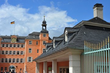 Fototapeta premium Schloss in Schwetzingen, Baden Württemberg, Deutschland