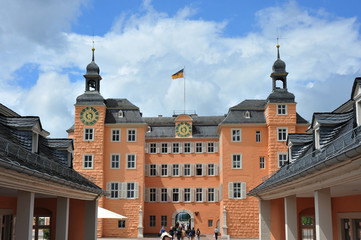 Fototapeta premium Schloss in Schwetzingen, Baden Württemberg, Deutschland