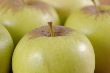 A green apples closeup.