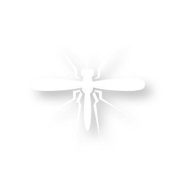 Icon mit Schatten - Mücke