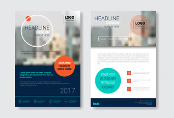 Template Design Brochure, Annual Report, Magazine, Poster, Corporate Presentation, Portfolio, Flyer With Copy Space Vector Illustration