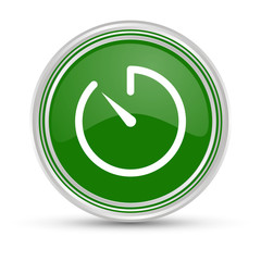 Grüner Button - Stoppuhr -Tacho