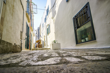 Charming street of Otranto, Italy