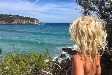 boy admiring the sea view