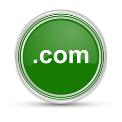 Grüner Button - com-Webadresse