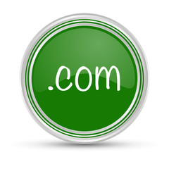 Grüner Button - com-Domain