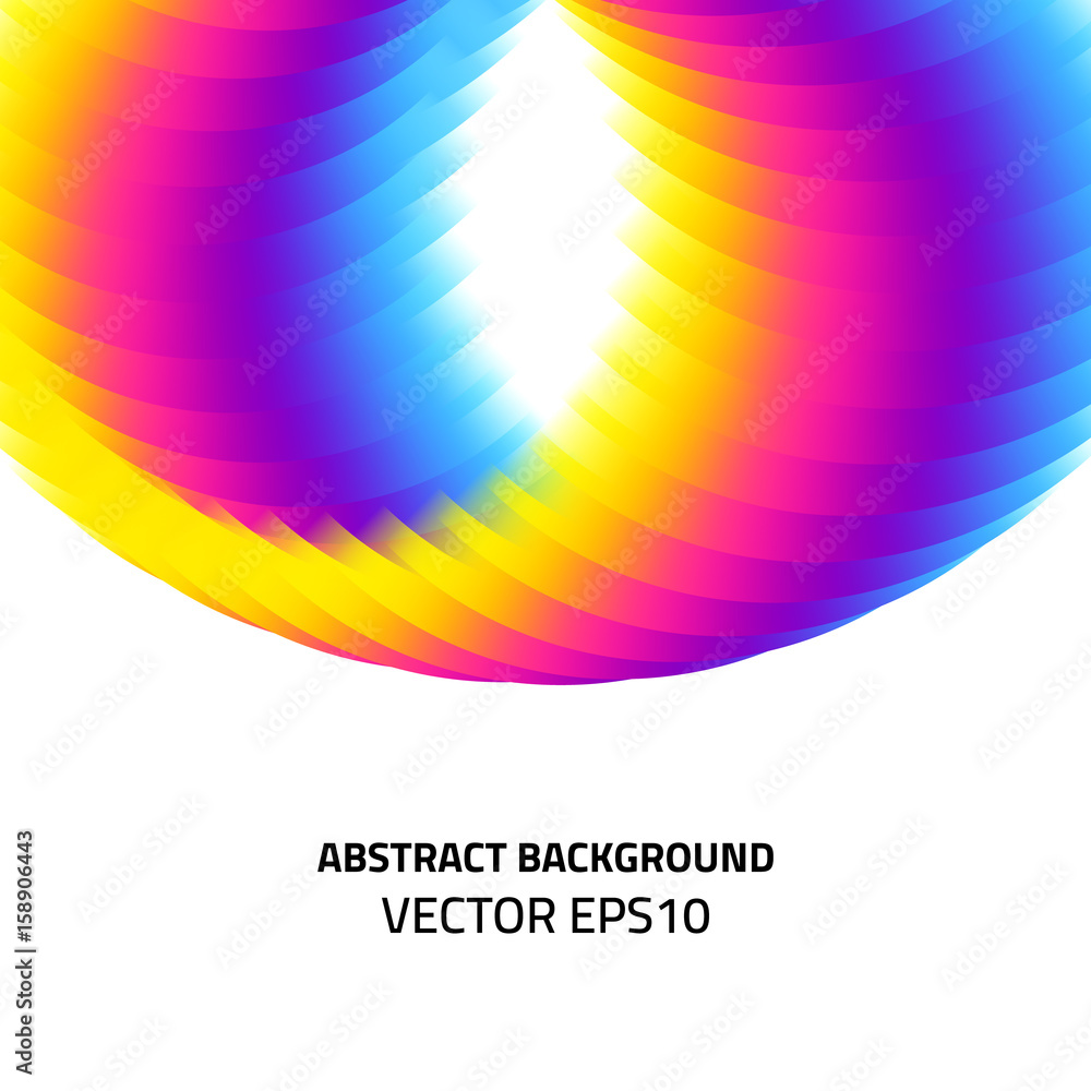 Poster abstract background bright. transitions of color and shape.
